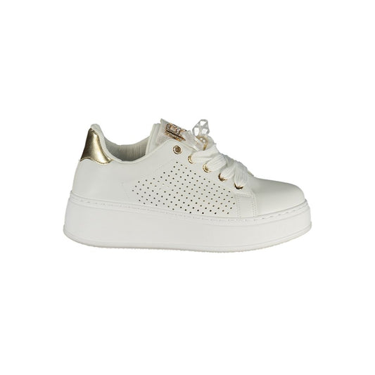 Laura Biagiotti Bianco Polyurethane Women Sneaker