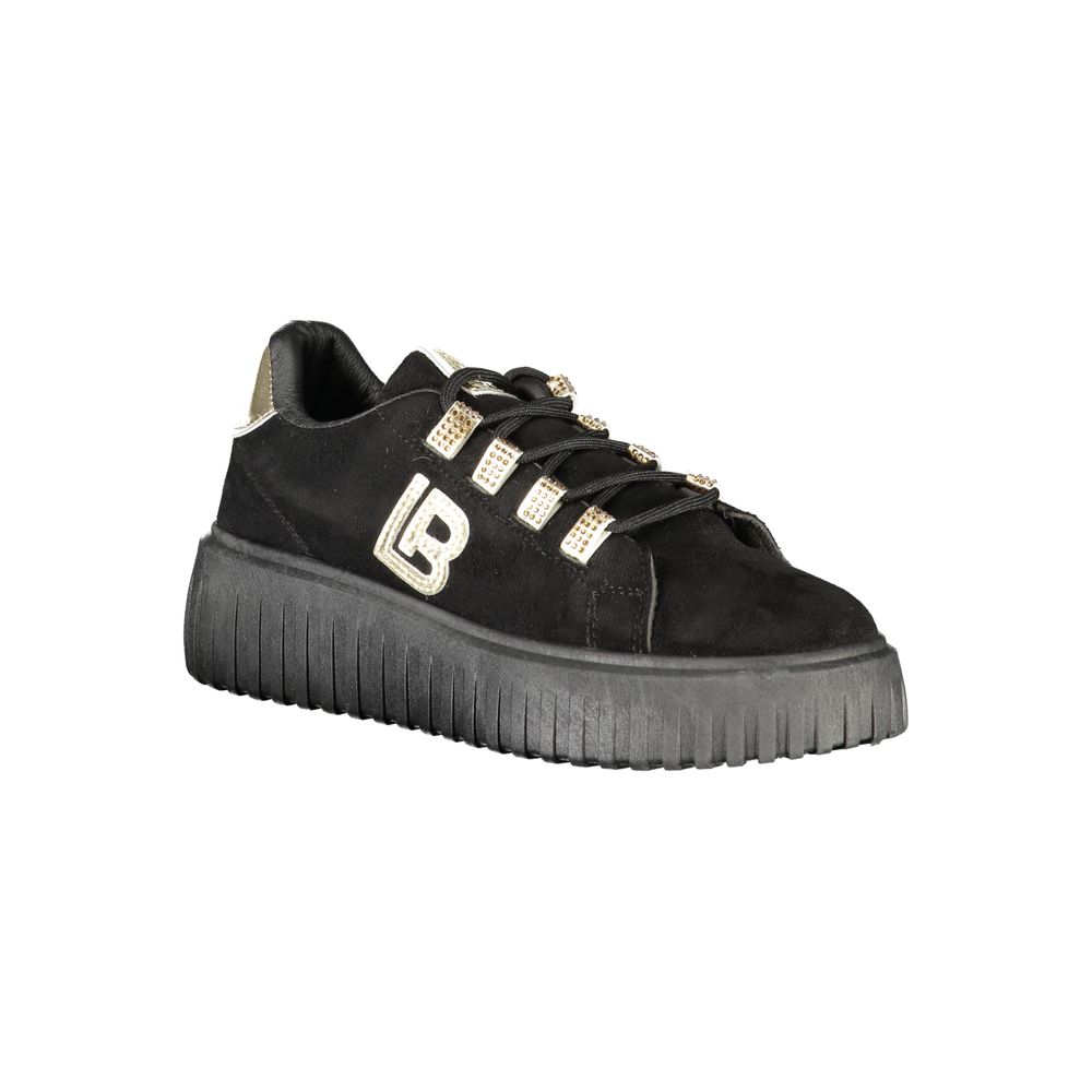 Laura Biagiotti Black Polyester Sneaker