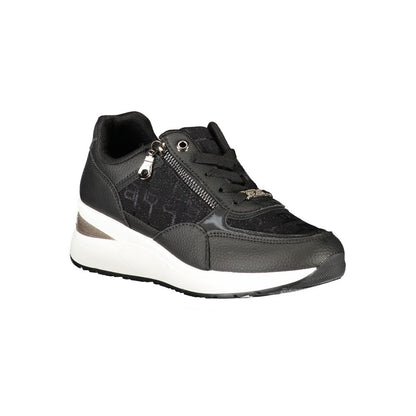 Laura Biagiotti Black Polyester Sneakers