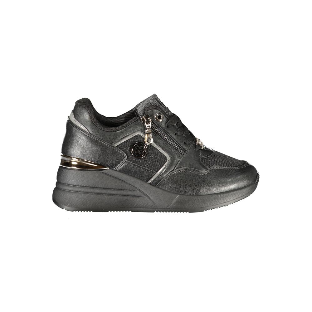 Laura Biagiotti Black Polyester Sneakers