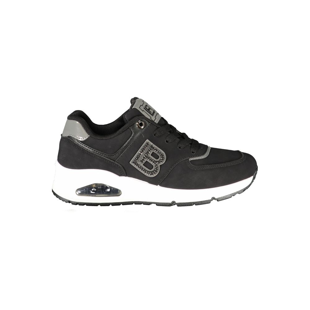 Laura Biagiotti Black Polyester Sneakers