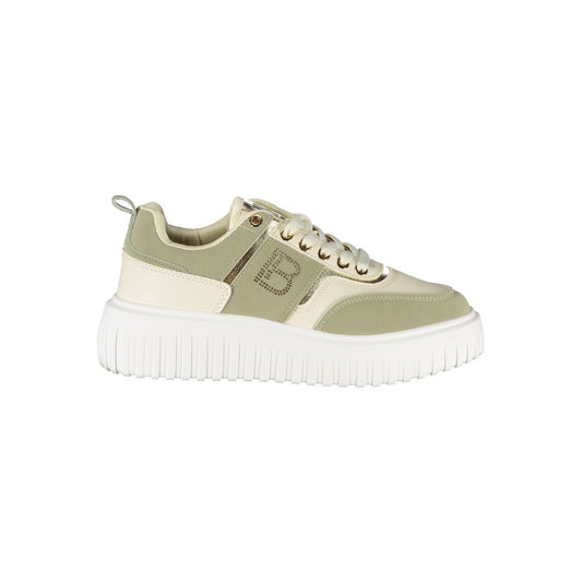 Laura Biagiotti Green Polyester Sneakers