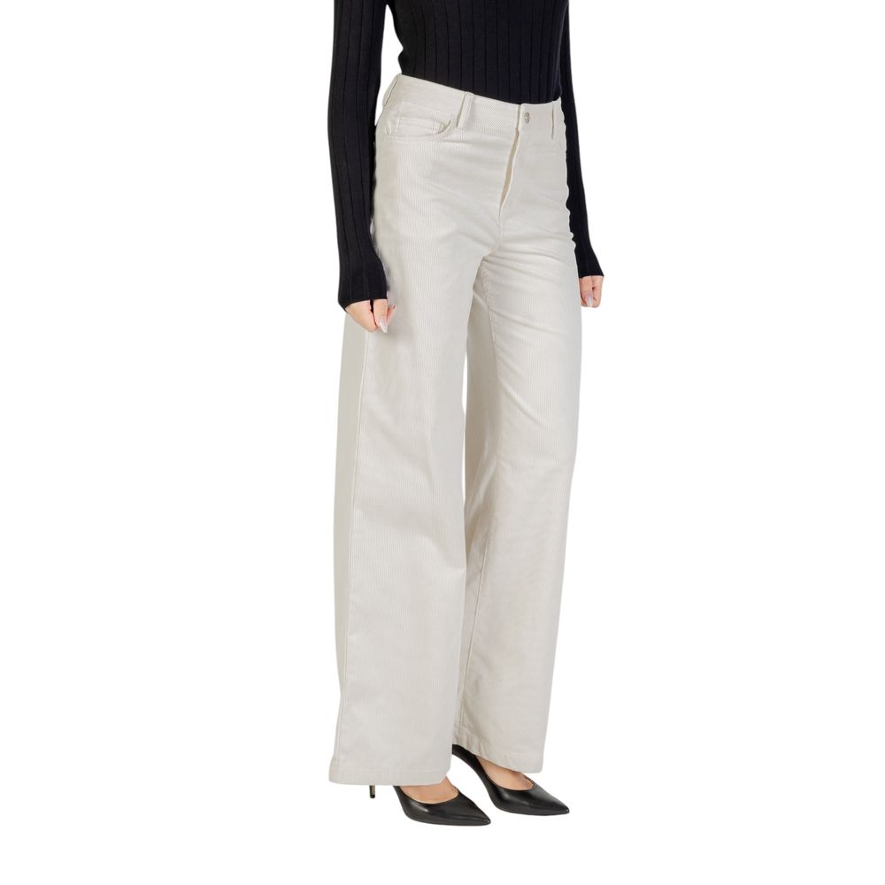 Liu Jo Beige Cotton Casual Pants