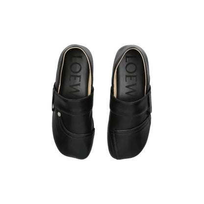 Loewe Black Calfskin Slippers