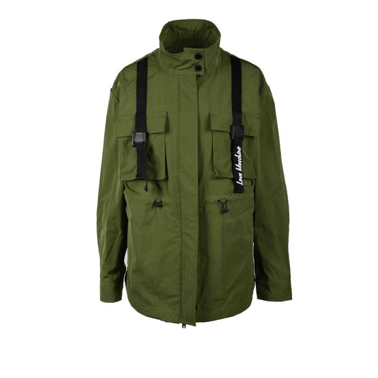 Love Moschino Green Polyester Parka
