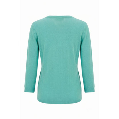 Malo Blue Cotton Women Sweater