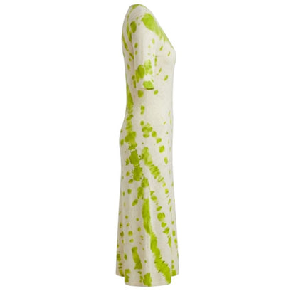 Malo Green Cotton Women Dress