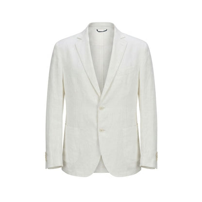 Malo White Linen Men's Jacket