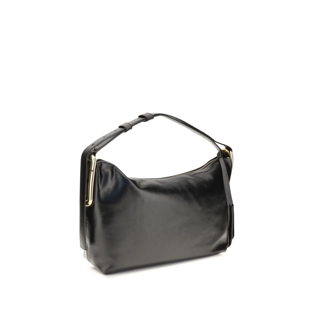 Marc Jacobs Black Calf Leather Bos Taurus Handbag