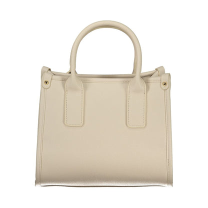 Mario Valentino Beige Polyurethane Women Handbag