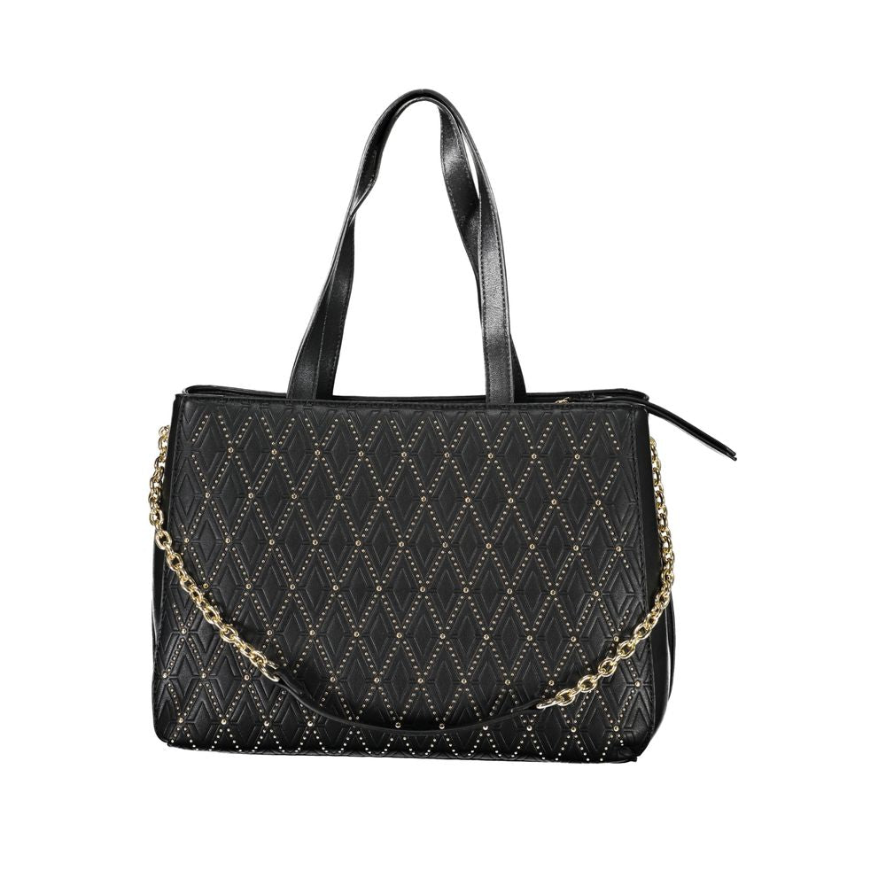 Mario Valentino Black Polyurethane Women's Handbag
