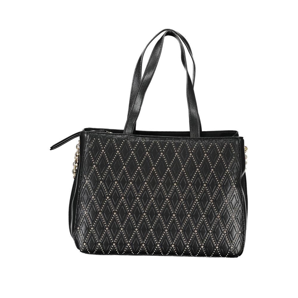Mario Valentino Black Polyurethane Women's Handbag