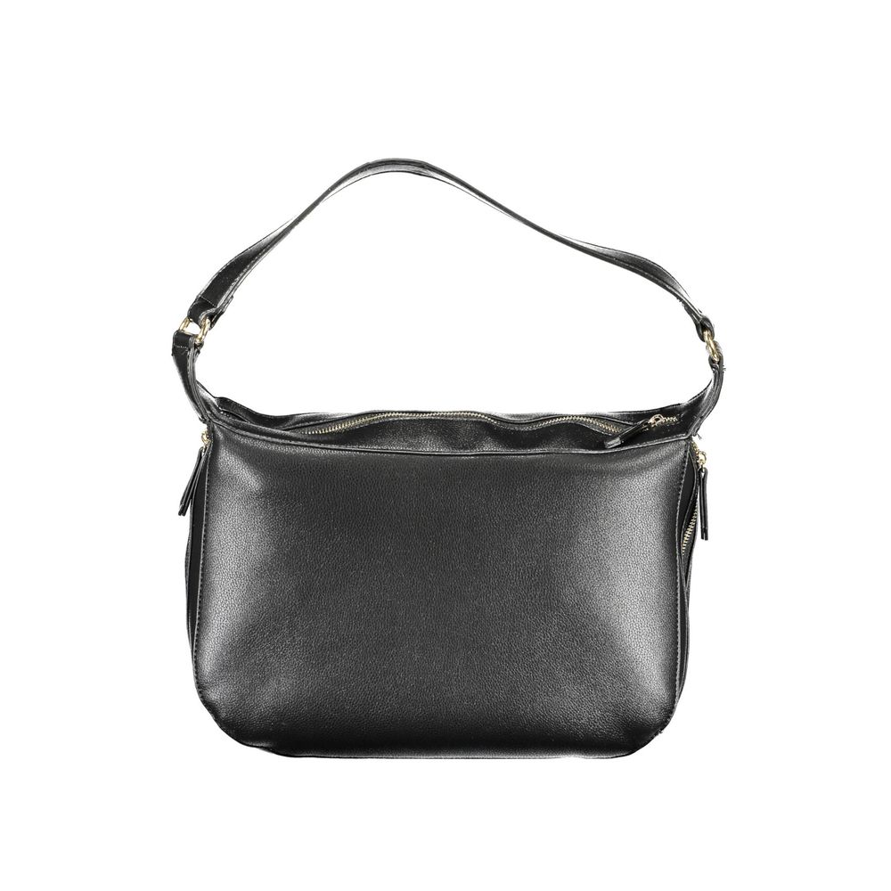 Mario Valentino Black Polyurethane Women's Shoulder Bag