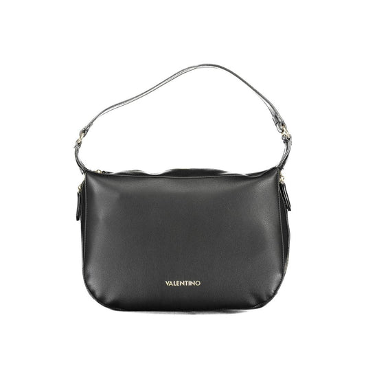 Mario Valentino Black Polyurethane Women's Shoulder Bag