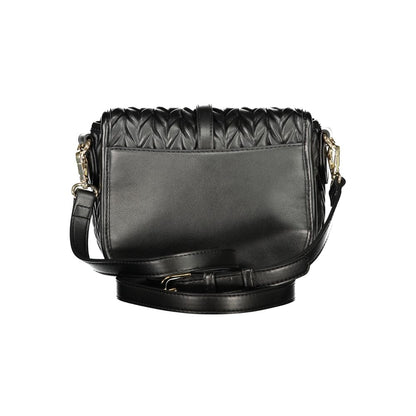 Mario Valentino Nero Poliuretano Woman Shoulder Bag