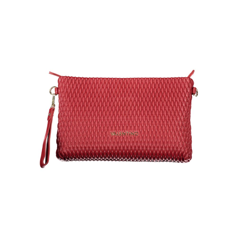 Mario Valentino Red Polyurethane Women's Clutch Bag