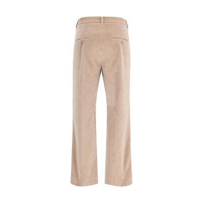 Max Mara Beige Cotton Casual Pants