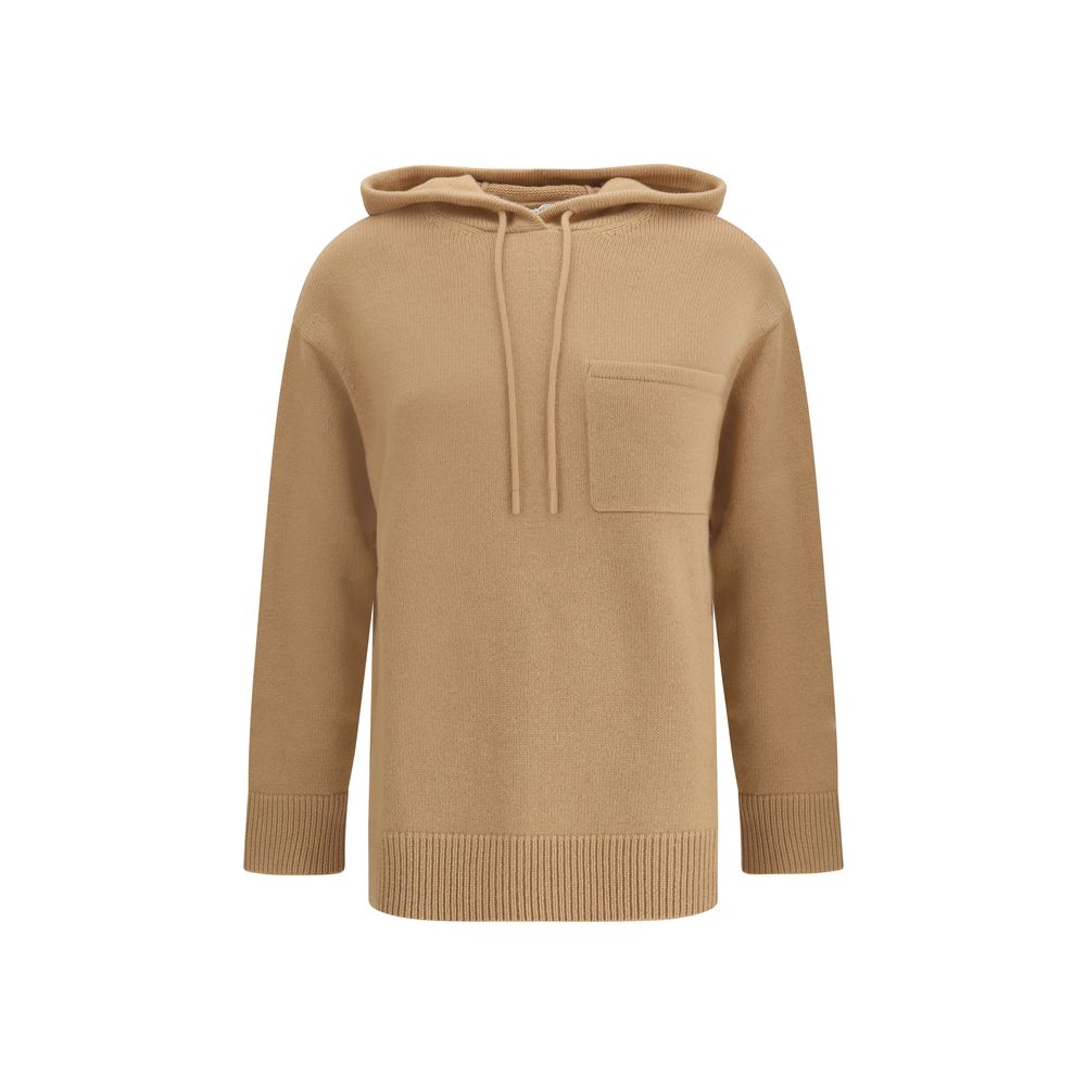 Max Mara Beige Wool Hoodie