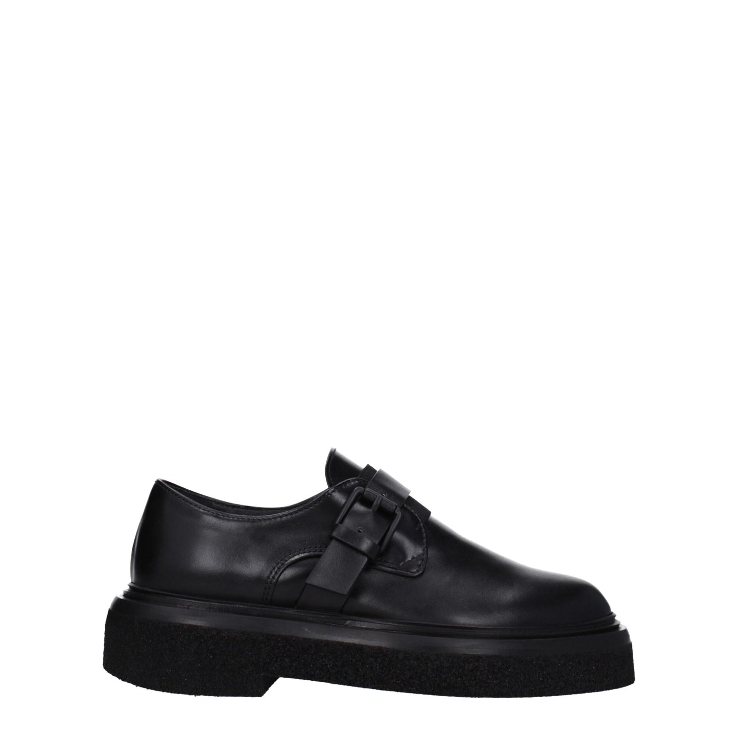 Max Mara Black Leather Oxfords And Derbies