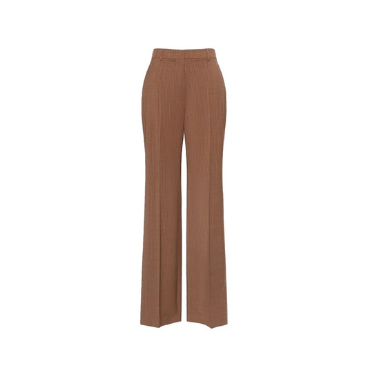 Max Mara Brown Virgin Wool Dress Pants