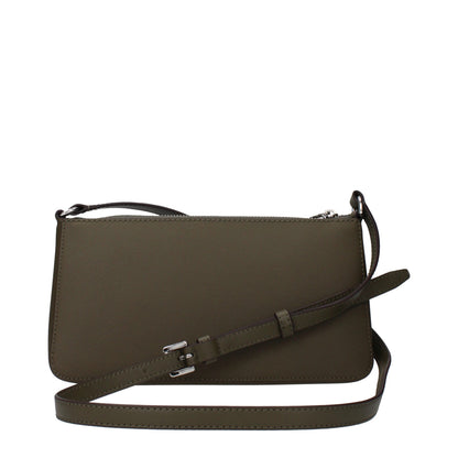 Michael Kors Green Fabric Crossbody Bag