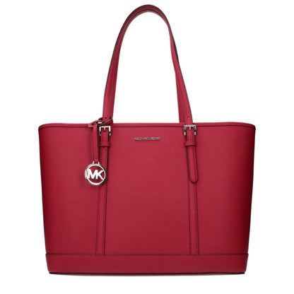 Michael Kors Red Leather Shoulder Bag
