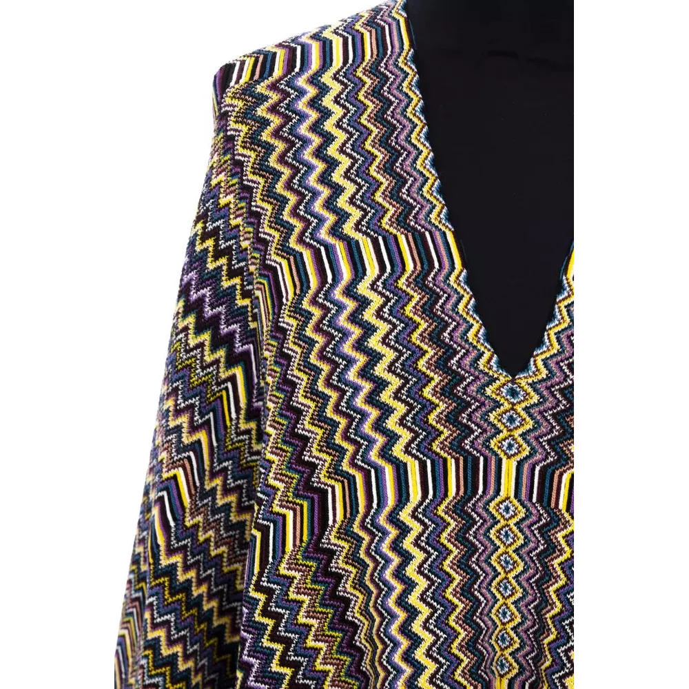 Missoni Multicolor Wool Women Poncho