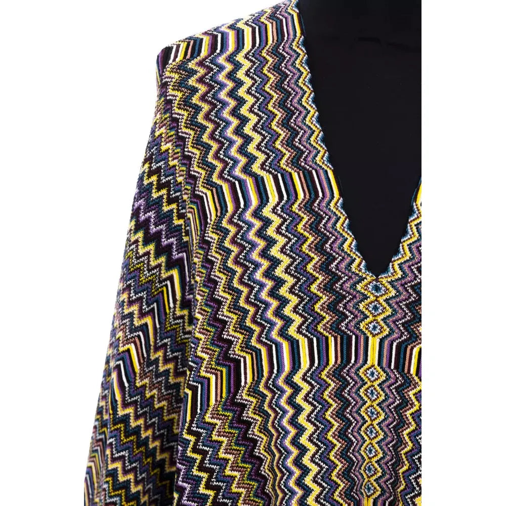 Missoni Multicolor Wool Women Poncho