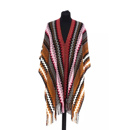 Missoni Multicolor Wool Women Poncho
