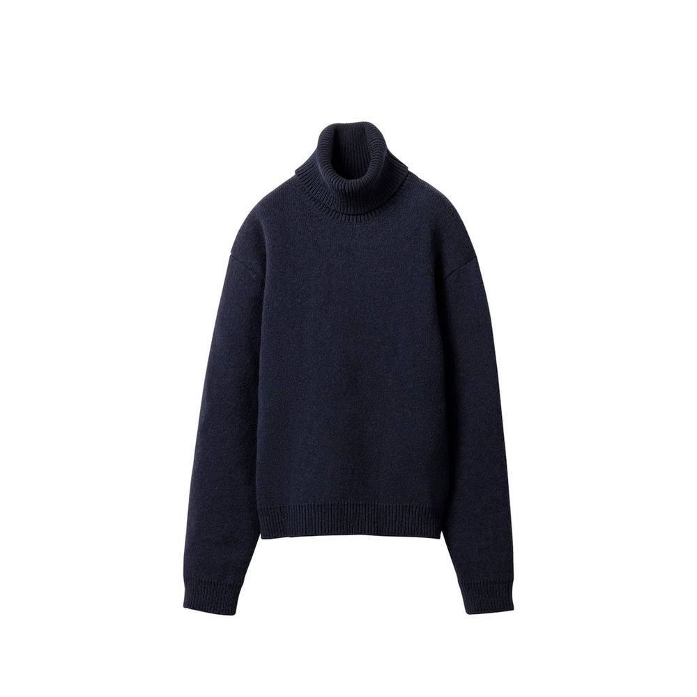 Miu Miu Blue Cashmere Turtleneck