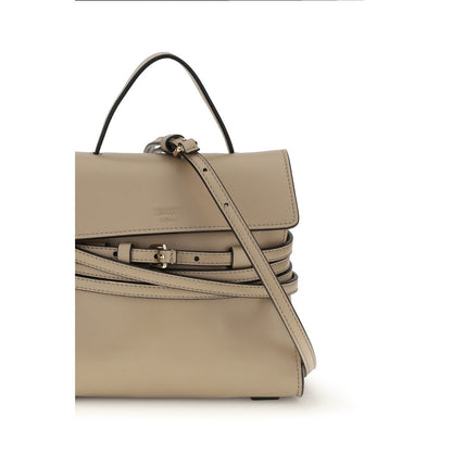 Moschino Beige Goatskin Shoulder Bag