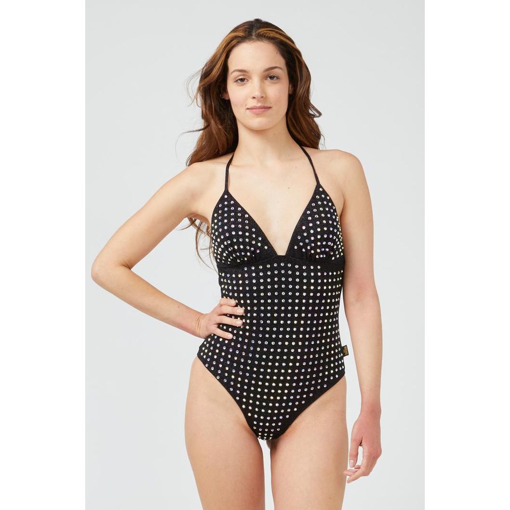 Moschino Black Polyamide One-Piece Swimsuit