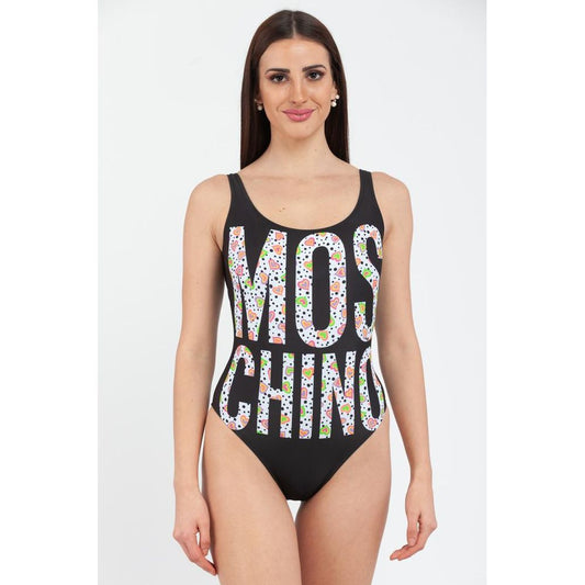Moschino Black Polyester One-Piece Swimsuit