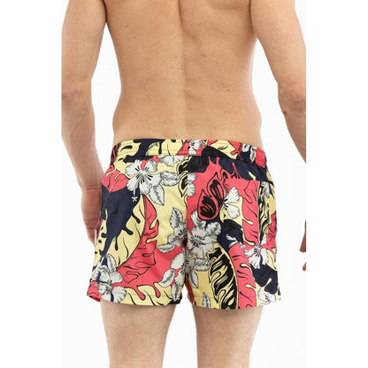 Moschino Multicolor Polyester Swim Shorts