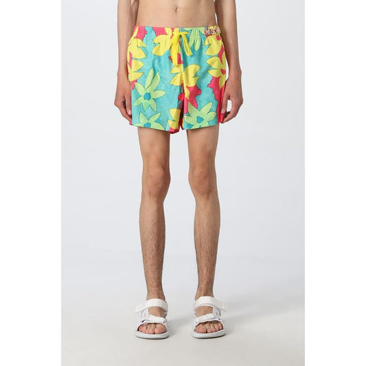 Moschino Multicolor Polyester Swim Shorts