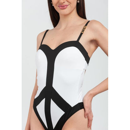 Moschino White Polyamide One-Piece Swimsuit