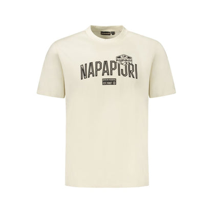 Napapijri Beige Cotton T-Shirt