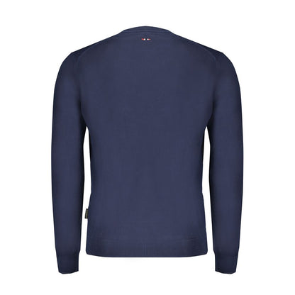 Napapijri Blue Cotton Men Sweater