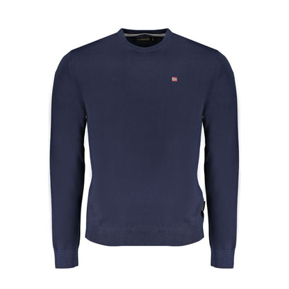 Napapijri Blue Cotton Men Sweater
