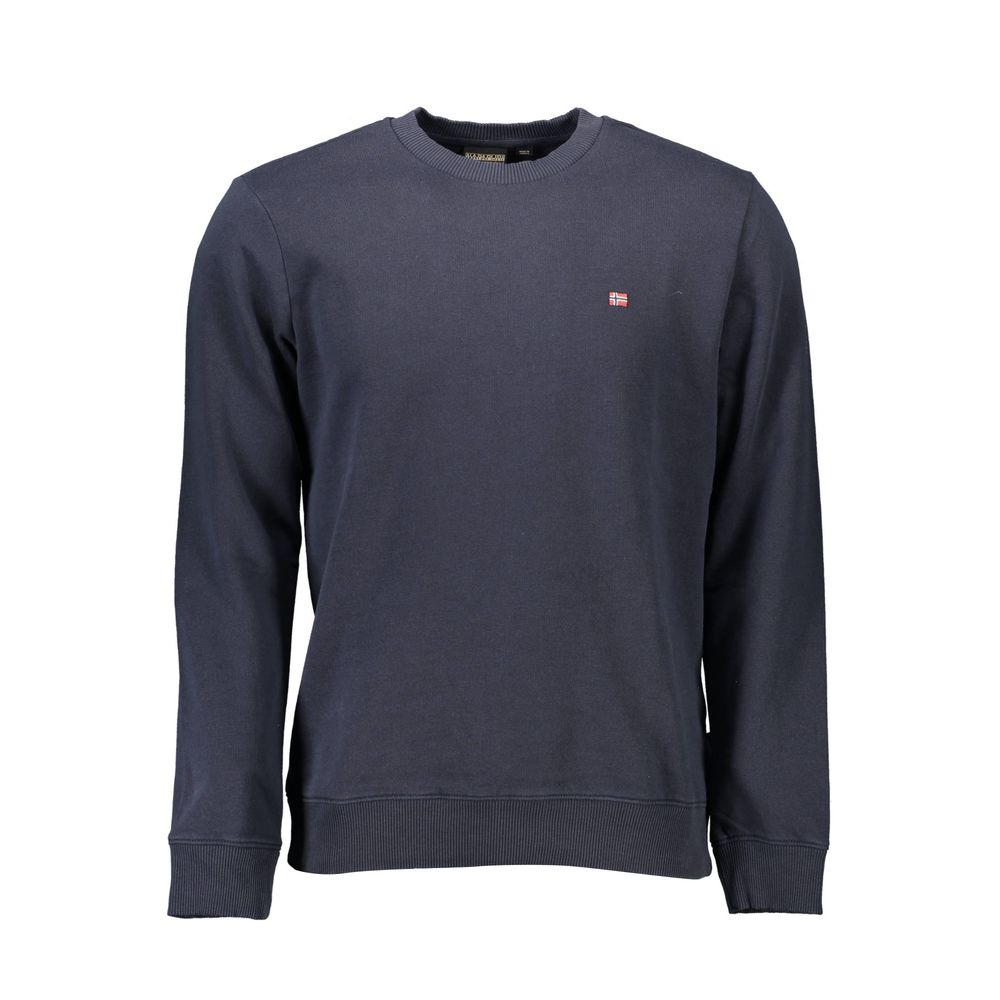 Napapijri Blue Organic Cotton Men Sweater