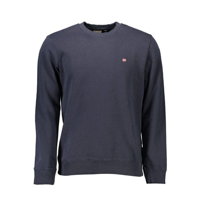 Napapijri Blue Organic Cotton Men Sweater