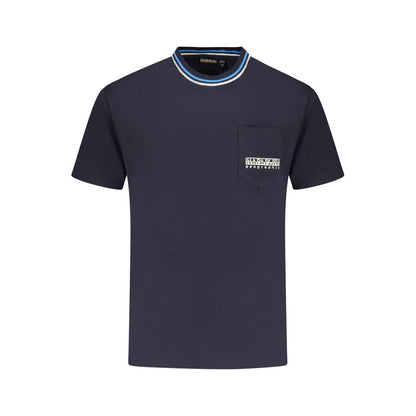 Napapijri Blue Organic Cotton Men's T-Shirt