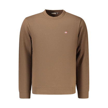 Napapijri Brown Cotton Men's Sweatshirt