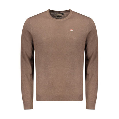 Napapijri Brown Wool Sweatshirt