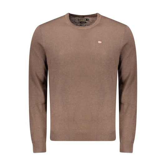 Napapijri Brown Wool Sweatshirt