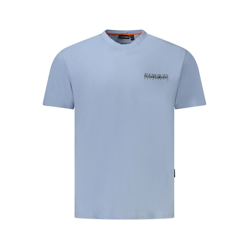 Napapijri Light Blue Organic Cotton Men TShirt