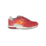 Napapijri Red Leather Men Sneakers-Modeoutlet