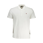 Napapijri White Cotton Men Polo Shirt-Modeoutlet
