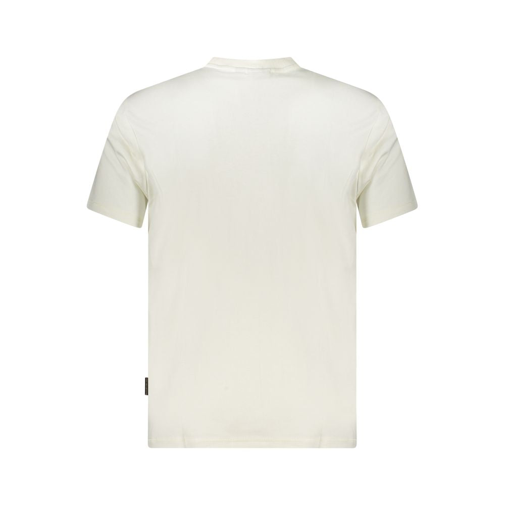 Napapijri White Cotton Men T-Shirt