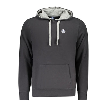 North Sails Black Cotton Men Sweatshirt